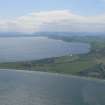 General oblique aerial view of the Inner Moray Firth with Chanonry Ness in the foreground, looking SW.