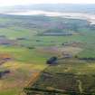Oblique distant aerial view with Tain, Dornoch Firth and Bridge, looking NW.