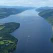 Aerial view of Loch Ness, looking SW.