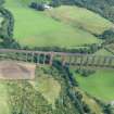 Aerial view of Nairn Viaduct, E of Inverness, looking E.