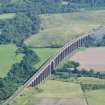 Aerial view of Nairn viaduct, E of Inverness, looking S.