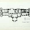 Publication drawing; phased plan of Callendar House