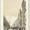 Trongate.
Engraved view from E.
Titled: 'The Trongate, Glasgow'.
