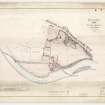 Drawing showing estate plan of Cothal Mills and adjoining grounds.