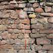 Photographic survey, Detail of wall crack on SE elevation, Craiglockhart Castle