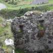 Historic Building Survey photograph, From E, Room C. Openings F11-13 in the W wall, Coroghon Castle, Canna