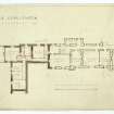 Dundas Castle
Plan of upper floor showing alterations
Entitled: 'Dundas Castle, Linlithgow, Proposed alterations No.2'