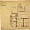 Proposed Hotel for Wm Smith, Queen's Hotel, 160 Nethergate, Dundee.
Cellar Plan.
