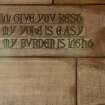 Hospital Chapel. Detail of carved stone inscription: 'I will give you rest for my yoke is easy and my burden is light' 