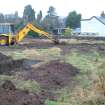 Archaeological evaluation, Site panorama, Land NW of Crees Inn, Abernethy, Perth and Kinross