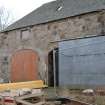 Survey photograph of Steading Building 10, N wall and arch details, Blairs College and Estate