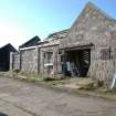 Survey photograph of Steading Buildings 18, 19, 20 and 16, E walls, looking S, Blairs College and Estate