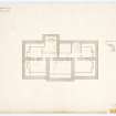Drawing of Gilmerton House showing plan of attics.