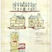 Alterations. 2nd floor plan elevation, sections
W L Carruthers Architect Inverness c.1900
