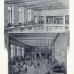 Illustration showing swimming pool and gymnasium from 'Royal High School Edinburgh, Session 1895-6' Prospectus