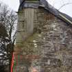 Standing Building Survey photograph, ENE wall SSE end quoins on first floor level, Land at Balmuirfield, Balmuir, Strathmartine, Angus