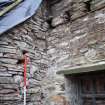 Standing Building Survey photograph, SE corner Room 3, Land at Balmuirfield, Balmuir, Strathmartine, Angus