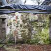 Standing Building Survey photograph, Room 3 WSW wall D5 (left) and F5 (centre) F1 (right), Land at Balmuirfield, Balmuir, Strathmartine, Angus