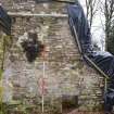 Standing Building Survey photograph, Room 3 NNW wall F6 (top left) and F7 (bottom right), Land at Balmuirfield, Balmuir, Strathmartine, Angus