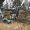 Standing Building Survey photograph, ENE walls, Land at Balmuirfield, Balmuir, Strathmartine, Angus