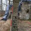 Standing Building Survey photograph, Room 4 ENE wall end, Land at Balmuirfield, Balmuir, Strathmartine, Angus