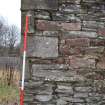 Standing Building Survey photograph, Room 4 ENE wall interior, Land at Balmuirfield, Balmuir, Strathmartine, Angus