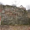Standing Building Survey photograph, Room 4 ENE wall interior, Land at Balmuirfield, Balmuir, Strathmartine, Angus