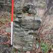 Standing Building Survey photograph, Wall F8 (NNW wall Room 4), Land at Balmuirfield, Balmuir, Strathmartine, Angus