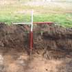 Evaluation photograph, Tr 4, Backfilling of trench, Taken from N, Guthrie Hill and Smithy Croft, Arbroath