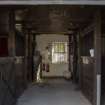 Pollock House Stables.  View of stable interior.