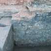 Excavation photograph, Detail of stone blocking wall in wheel pit 081, 396-410 Gorgie Road, Edinburgh