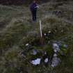 Walkover Survey photograph, Shieling and twinning pen (site 7d), Totachocaire Farm Woodland Planting, Dunvegan, Highland