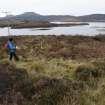 Walkover Survey photograph, Stone pen (site 9c) attached to dyke, Totachocaire Farm Woodland Planting, Dunvegan, Highland