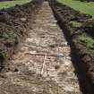 Evaluation photograph, Post-excavation taken from NW (Trench 3), Knockroom Farm, Cumnock, East Ayrshire