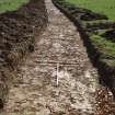 Evaluation photograph, Post-excavation taken from NW (Trench 1), Knockroom Farm, Cumnock, East Ayrshire