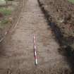 Evaluation photograph, Post-excavation taken from N (Trench 6), Knockroom Farm, Cumnock, East Ayrshire