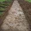 Evaluation photograph, Post-excavation taken from S (Trench 7), Knockroom Farm, Cumnock, East Ayrshire