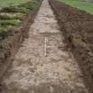 Evaluation photograph, Post-excavation taken from NE (Trench 8), Knockroom Farm, Cumnock, East Ayrshire
