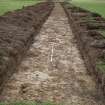 Evaluation photograph, Post-excavation taken from NE (Trench 10), Knockroom Farm, Cumnock, East Ayrshire