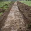 Evaluation photograph, Post-excavation taken from SE (Trench 16), Knockroom Farm, Cumnock, East Ayrshire