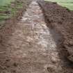 Evaluation photograph, Post-excavation taken from E (Trench 18), Knockroom Farm, Cumnock, East Ayrshire