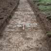 Evaluation photograph, Post-excavation taken from NE (Trench 22), Knockroom Farm, Cumnock, East Ayrshire