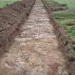Evaluation photograph, Post-excavation taken from NE (Trench 24), Knockroom Farm, Cumnock, East Ayrshire