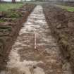 Evaluation photograph, Post-excavation taken from S (Trench 31), Knockroom Farm, Cumnock, East Ayrshire