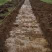 Evaluation photograph, Post-excavation taken from S, Knockroom Farm, Cumnock, East Ayrshire