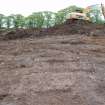 Watching Brief photograph, Working shot stripping hillside taken from SW, Cavalry Park, Kilsyth