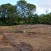 Watching Brief photograph, Spoil heaps/bunds at NW of site taken from S, Cavalry Park, Kilsyth