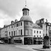 View from north west of Market Cross and Town Hall