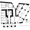 Survey drawings: Ground-floor plan; First-floor plan
Preparatory drawing for 'Tolbooths and Town-Houses', RCAHMS, 1996.
