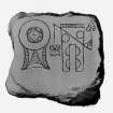 Arndilly symbol stone from J Stuart, The Sculptured Stones of Scotland, i, pl.15.
Filed under NJ13NE 7.01.